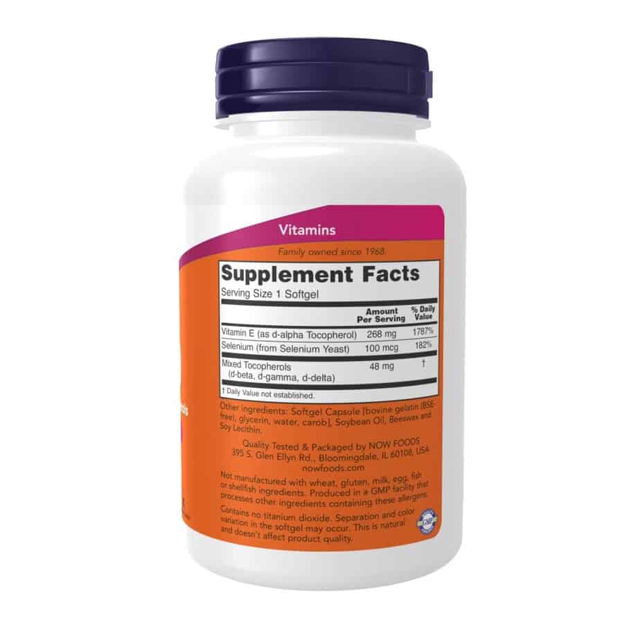 ویتامین ای 400 ناو 100 و 50 عددی NOW Vitamin E-400 Softgels