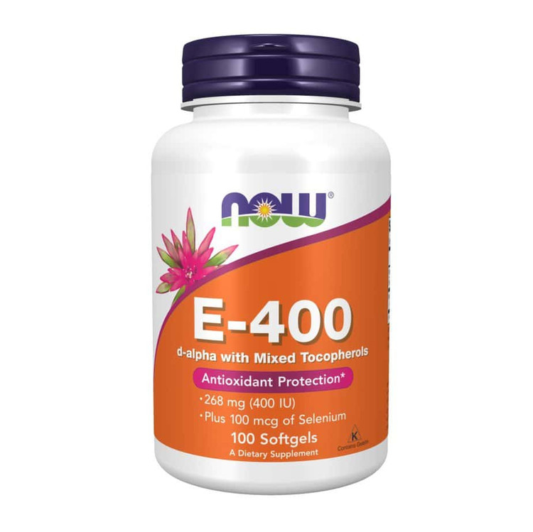 ویتامین ای 400 ناو 100 و 50 عددی NOW Vitamin E-400 Softgels