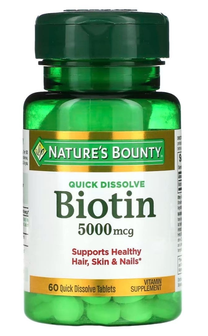مکمل بیوتین 5000 نیچرز بونتی 60 عددی اصل