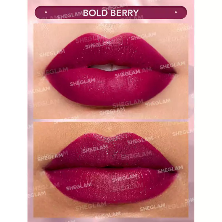 رژ لب جامد شیگلم مدل STARLIGHT VELVET رنگ BOLD BERRY