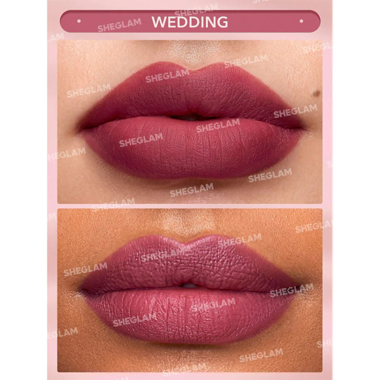 رژ لب مات شیگلم مدل MATTE ALLURE رنگ 203 WEDDING