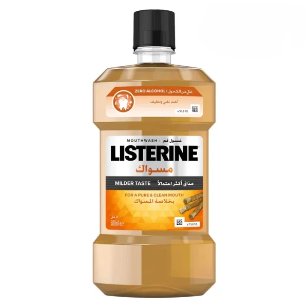 دهانشویه لیسترین سری MILDER TASTE مدل مسواک حجم 500 میل