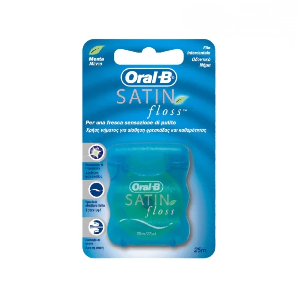 نخ دندان اورال بی مدل SATIN FLOSS طول 25 متر