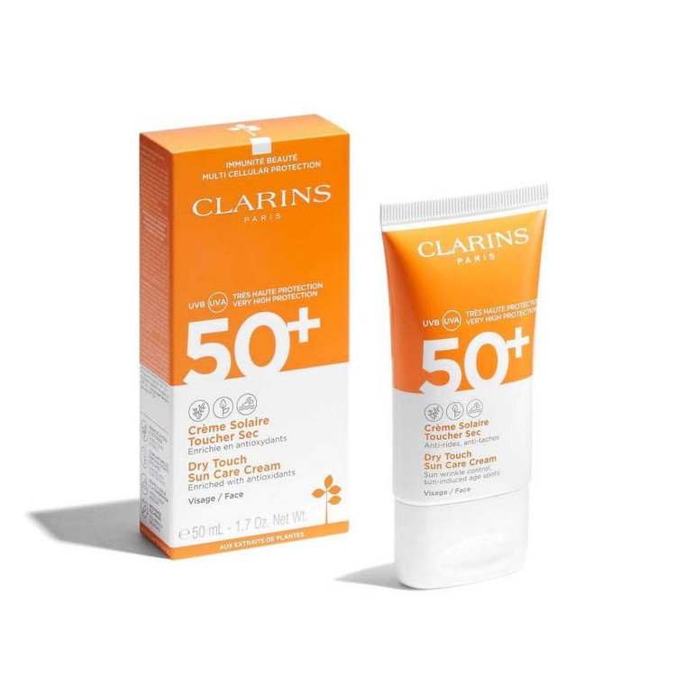 کرم ضد آفتاب ضد چروک و ضد لک کلارنس اصل 50 میل +SPF50