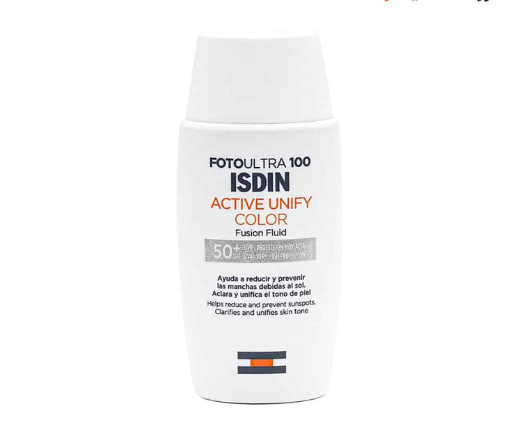 ضد آفتاب ایزدین فوتو اولترا 100 اکتیو یونیفای رنگی اصل 50ml
