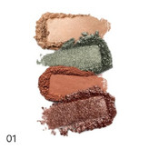 پالت سایه بریجرتون ۴تایی کیکو میلانو Bridgerton quartet eyeshadow palette kiko milano
