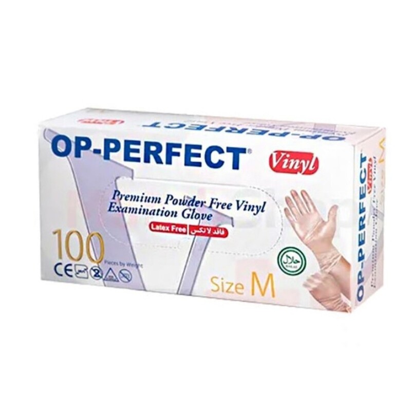 دستکش وینیل اپی پرفکت OP-PERFECT اسمال مدیوم لارج