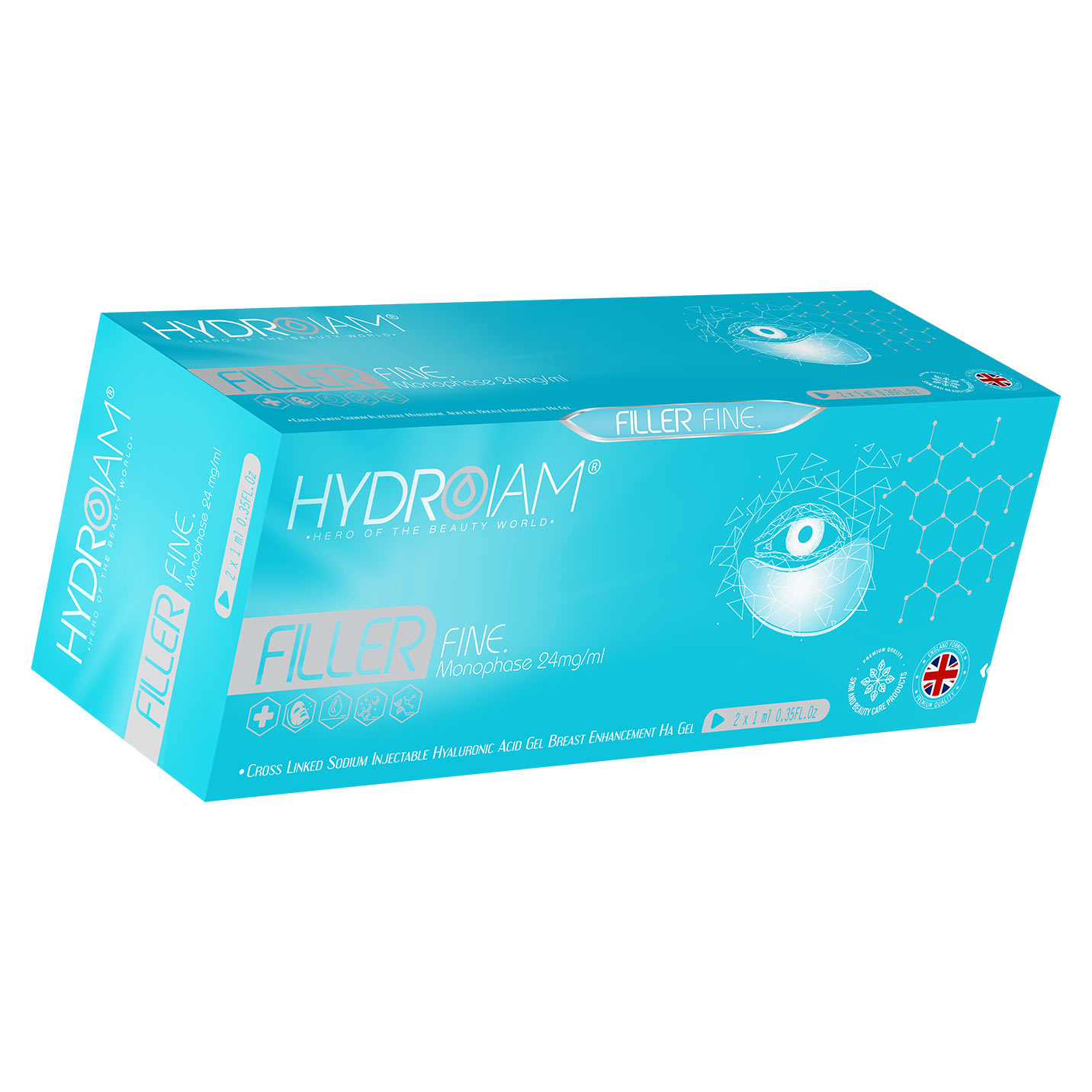 فیلر HYDROIAM FILLER FINE 2ml دو سرنگ یک میل