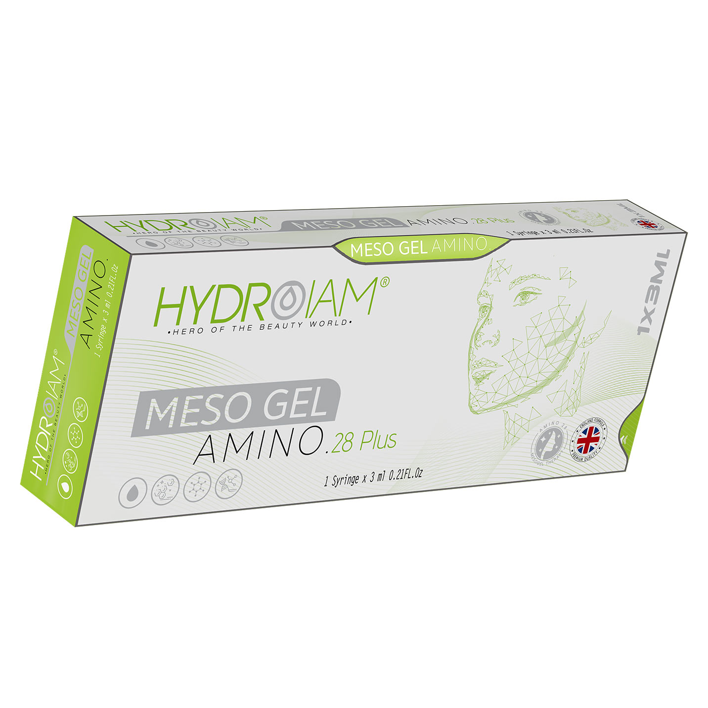 ۵ عدد مزو ۲۸ آمینو + ۱ عدد هدیه HYDROIAM MESO GEL AMINO 28