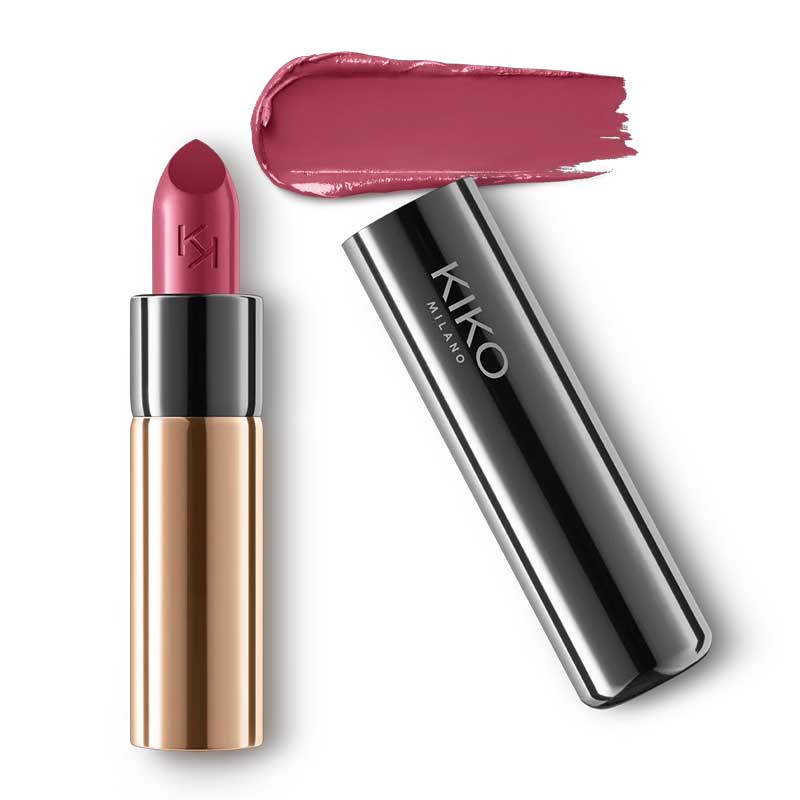 رژ لب کرمی کیکو Kiko Milano مدل Gossamer Emotion Creamy Lipstick رنگ 142 Deep Mauve