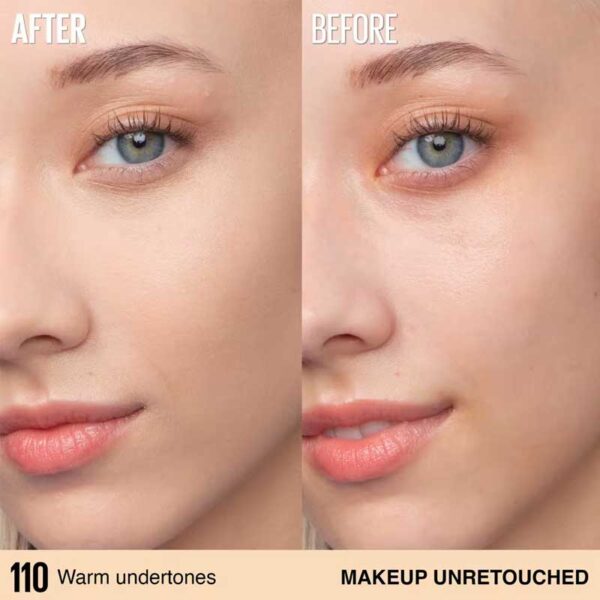 کرم پودر 30 ساعته میبلین Maybelline مدل Super Stay کد 110 و 102 حجم 30ml