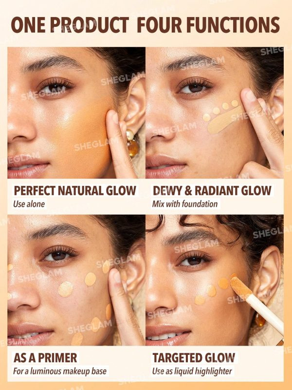 کرم پودر درخشان شیگلم Sheglam مدل Sunburst Glow Mixer حجم 30ml