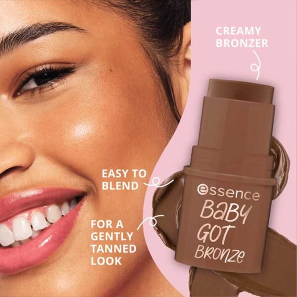 کانتور و برنزر استیکی اسنس Essence مدل Baby Got Bronze رنگ 40 Hazelnut Hug