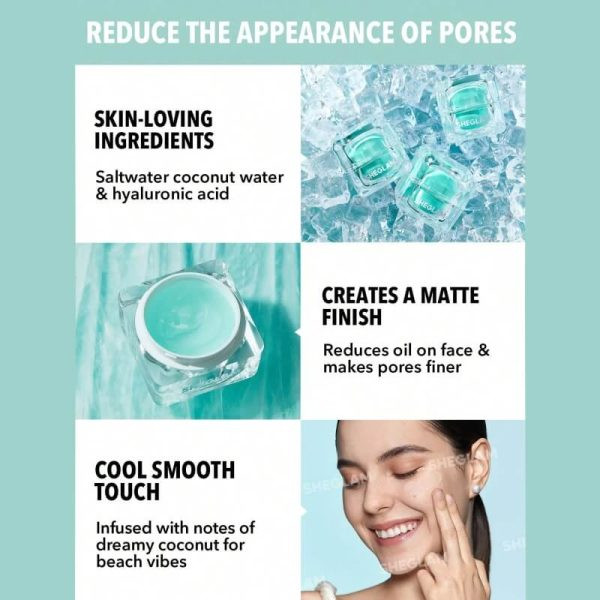 پرایمر یخی شیگلم SHEGLAM GLACIER GLO SMOOTHING PRIMER