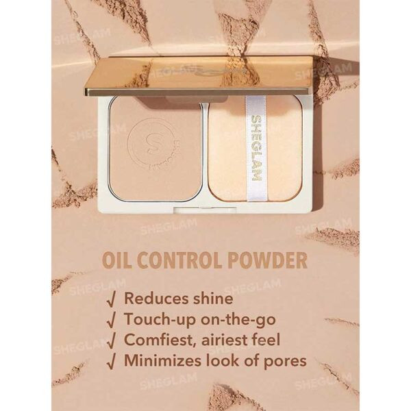 پنکک چند کاره کنترل چربی پوست شیگلم Sheglam مدل Velvet Veil Oil Control