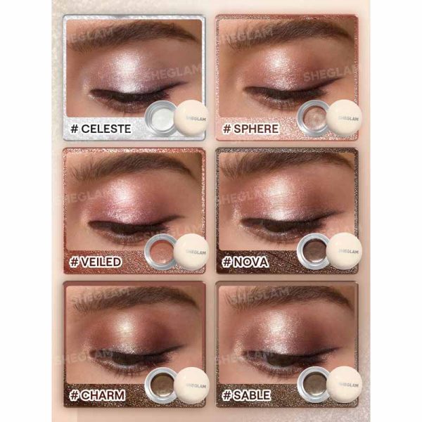 سایه چشم شاین دار شیگلم Sheglam مدل Starstruck Cream Eyeshadow Pot