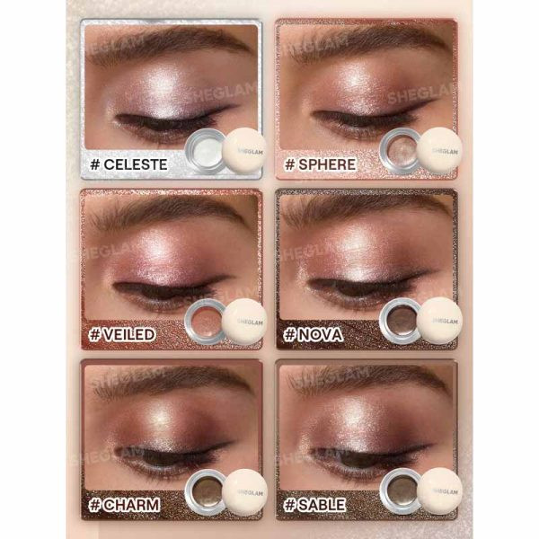 سایه چشم شاین دار شیگلم Sheglam مدل Starstruck Cream Eyeshadow Pot