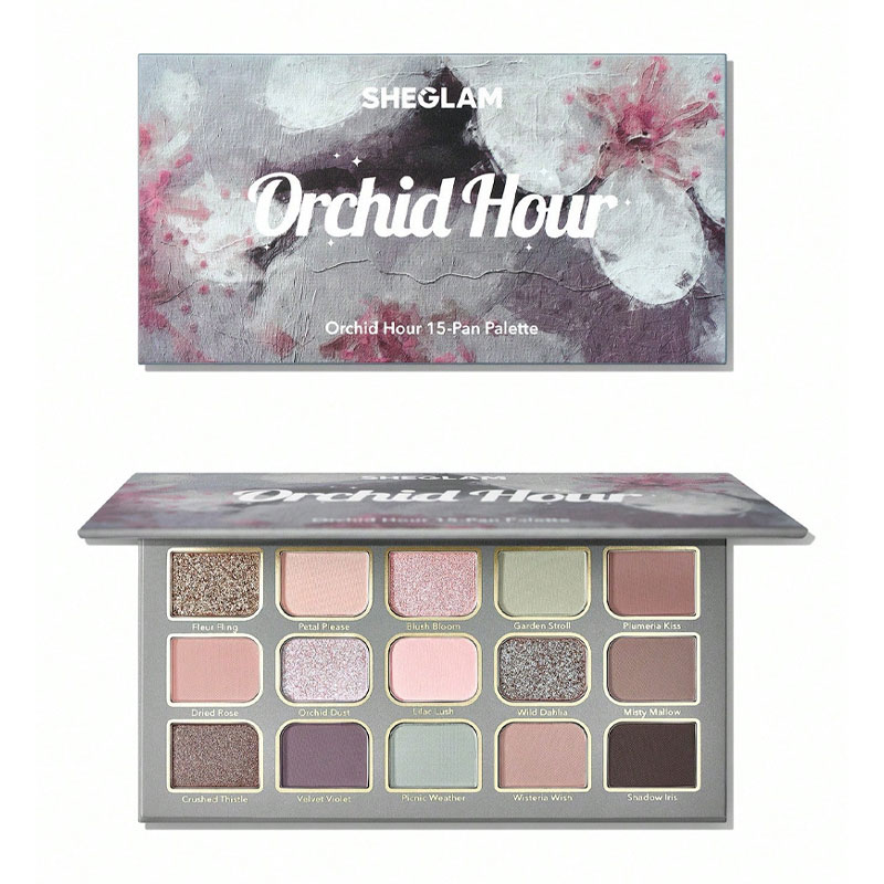 پالت سایه 15 رنگ ساعت ارکیده شیگلم Sheglam مدل Orchid Hour