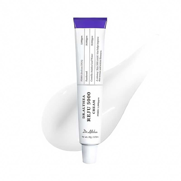 کرم ترمیم کننده جوانساز و تسکین دهنده پوست PDRN دکتر التیا Dr Althea مدل PDRN Reju 5000 Cream حجم 20ml