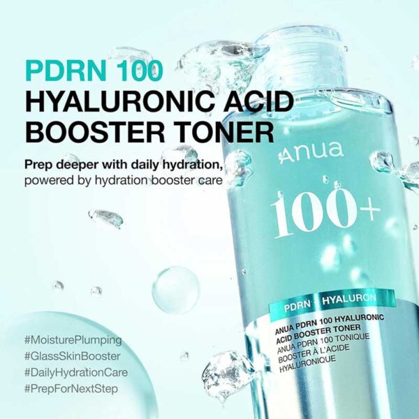 تونر بوستر هیالورونیک اسید و PDRN آنوا Anua مدل PDRN 100 Hyaluronic Acid Booster Toner حجم 250ml