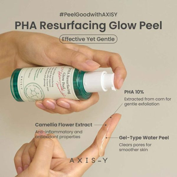 پیلینگ لایه بردار ملایم و شفاف کننده پوست اکسیس وای AXIS-Y مدل PHA Resurfacing Glow Peel حجم 50ml