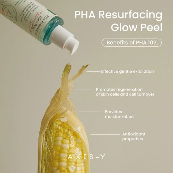 پیلینگ لایه بردار ملایم و شفاف کننده پوست اکسیس وای AXIS-Y مدل PHA Resurfacing Glow Peel حجم 50ml