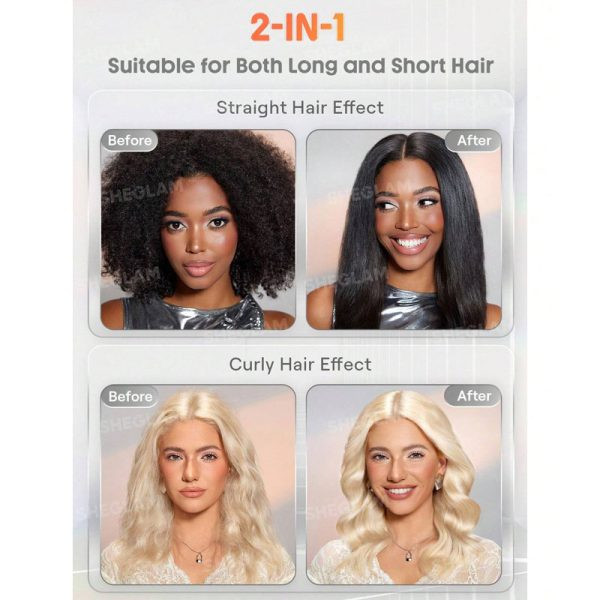 برس حرارتی سه کاره Sleek Chic Insta-Heat Straight Styler شیگلم Sheglam سایز 1/25MM