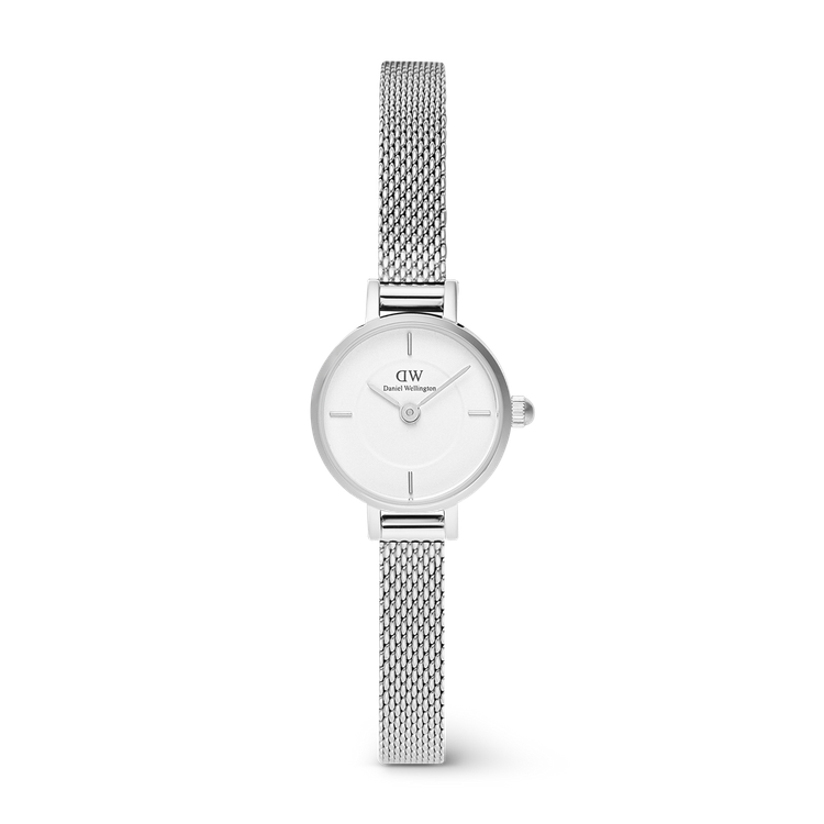 ساعت دنیل ولینگتون مدل PETITE MINI STERLING سیلور صفحه سفید (زنانه)