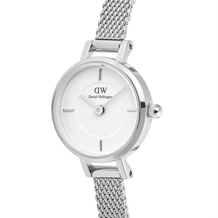 ساعت دنیل ولینگتون مدل PETITE MINI STERLING سیلور صفحه سفید (زنانه)