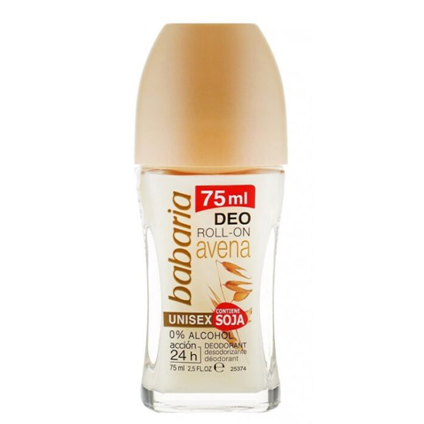 مام رولی جودو سر باباریا Babaria Avena Unisex Contiene Roll On Deo 75 Ml