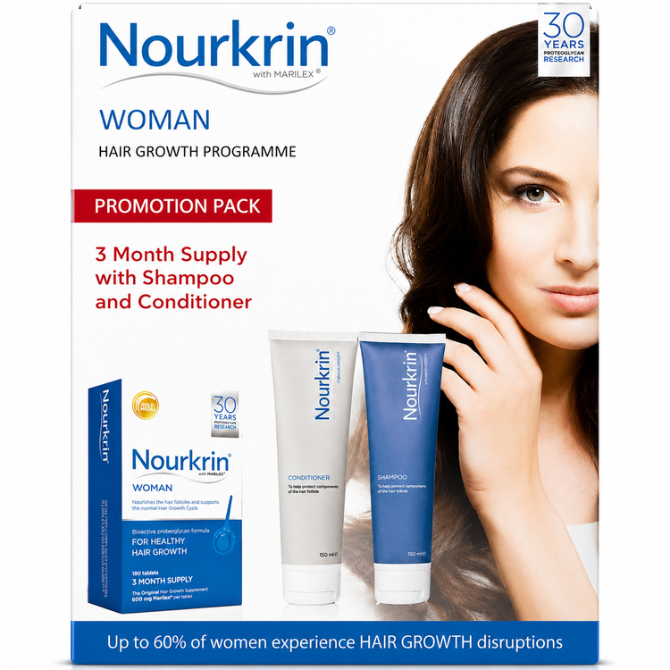 پک تقویت و رشد مو نورکرین بانوان Nourkrin Woman Promotion Pack (دوره ۳ ماهه)