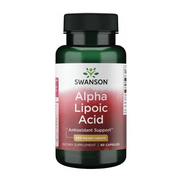آلفا لیپوئیک اسید سوانسون ۶۰۰ میل ۶۰ عددی Swanson Alpha Lipoic Acid