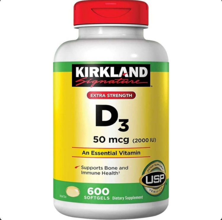 قرص ویتامین D3 کرکلند 600 عددی